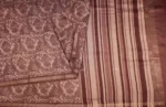 Pure Pastel Brown Chanderi Cotton Saree