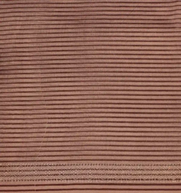 Pure Pastel Brown Chanderi Cotton Saree