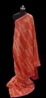Pure Vermilion Chanderi Cotton Saree