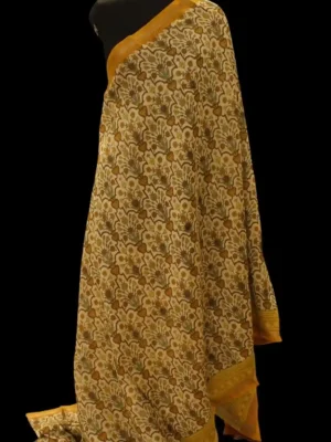 Pure Ivory Chanderi Cotton Saree
