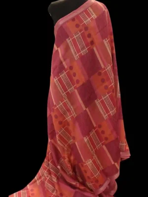 Pure Pink Chanderi Cotton Saree