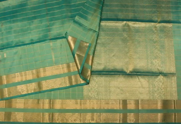 Handloom Sea Green Soft Silk Saree