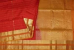 Dark Red Handloom Soft Silk Saree