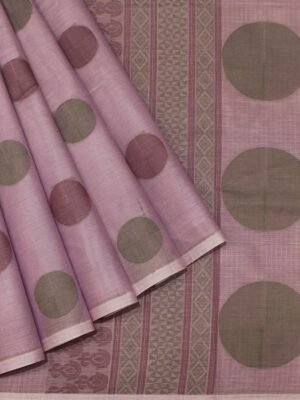 Lavender Handloom Kovai Cotton Saree