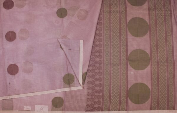 Lavender Handloom Kovai Cotton Saree