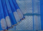Signature Peacock Blue Soft Silk Saree