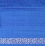 Signature Peacock Blue Soft Silk Saree