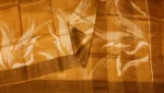 Mustard Gold Pure Tussar Silk Saree