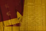 Pavithram Soft Silk Saree in Deep Maroon Shades