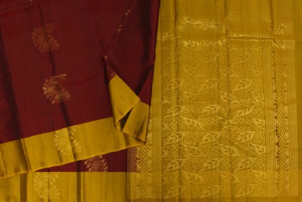 Pavithram Soft Silk Saree in Deep Maroon Shades