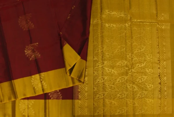 Pavithram Soft Silk Saree in Deep Maroon Shades