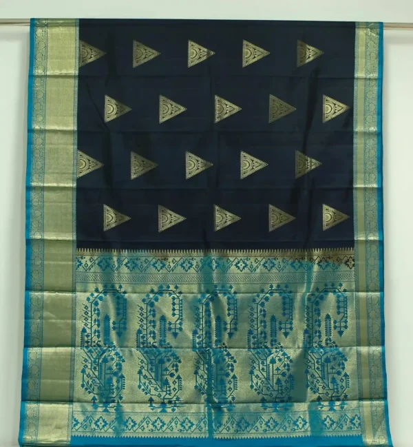 Dark Blue Soft Silk Saree