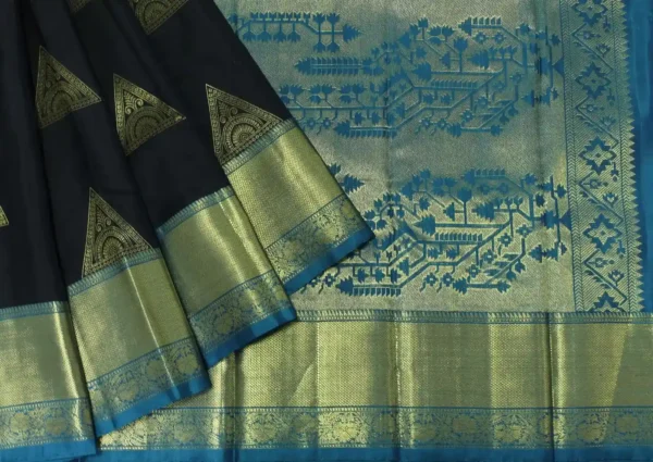 Dark Blue Soft Silk Saree