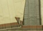 Pure Handloom Soft silk White Saree With Threadwork