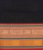 Black Kanchi Chettinad Cotton Saree