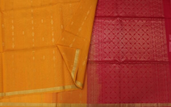 Mustard Yellow Pure Silk Cotton Saree