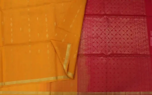 Mustard Yellow Pure Silk Cotton Saree