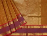 Narayanpet Saree In Rust Brown In Ganga Jamuna