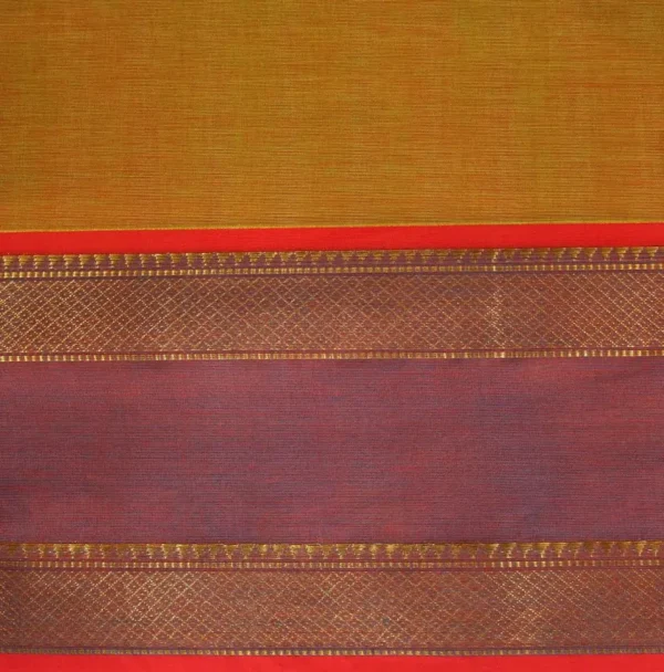 Narayanpet Saree In Rust Brown In Ganga Jamuna