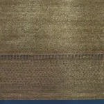 Slate Blue Chanderi Cotton Saree with Checks & Zari Buttas