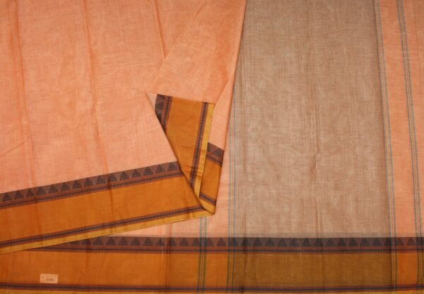 Pastel Orange Kovai Cotton Saree