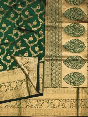 Pavithram-Soft-Silk-Saree-in-Bottle-Green-Banarasi-Charm-2-min.jpg