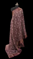 Pure Chanderi Cotton In Deep Plum Mavue