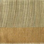 Pure Tussar Silk Saree with Kalamkari Prints & Zari Border