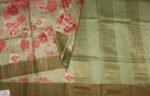 Sage Green Pure Tussar Silk Saree
