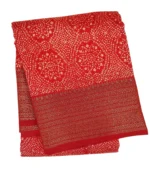 Scarlet Red Chanderi Cotton Saree