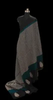 Semi Tussar Saree In Teal Green