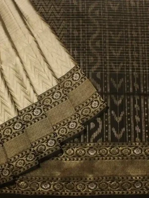 Signature Silver Grey Soft Silk Saree