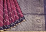 Handloom Pure Soft Sil Saree In Dark Magenta