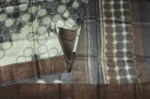 Pure Tussar Silk Saree In Ash Grey