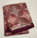 Beige Pure Chanderi Cotton Saree