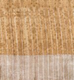 Mustard Pure Tussar Silk Saree with Silver Zari Border