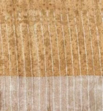 Mustard Pure Tussar Silk Saree with Silver Zari Border