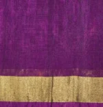 Handloom Blue Pochampally Silk Cotton Saree with Lehariya Ikat Designs