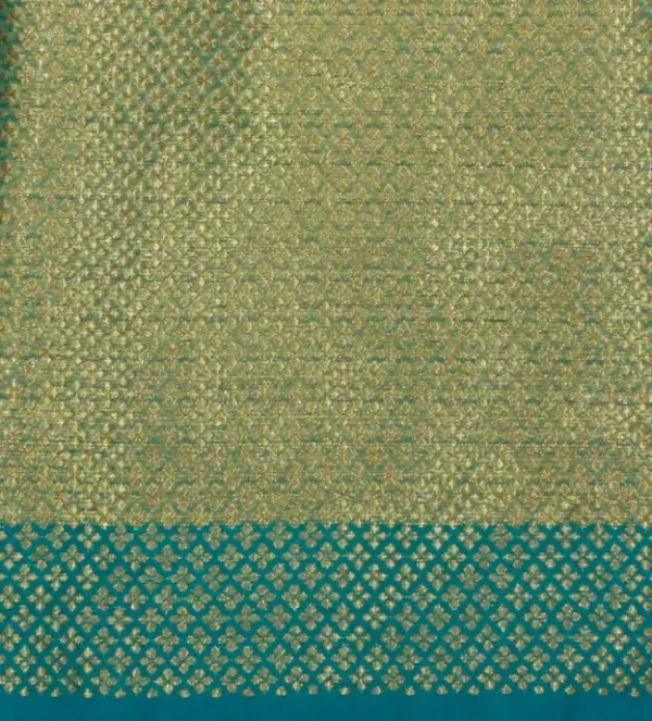 Semi Chanderi Saree In Brick Red