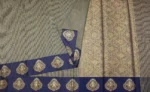 Semi Chanderi Saree In Checks Pattern
