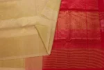 Pure Silk Cotton Saree In Cream White