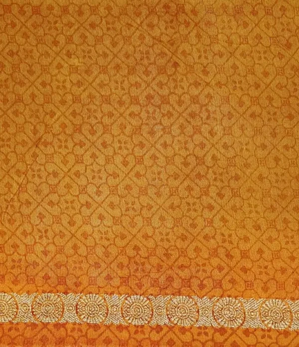 Deep Navy Chanderi Saree With Buttas