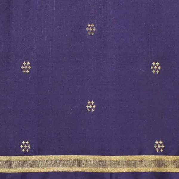 Pure Handloom Soft Silk Saree In Dark Purple Shade