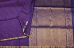 Pure Handloom Soft Silk Saree In Dark Purple Shade