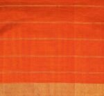 Silk Cotton Dark Red Saree In Checks Patterns