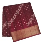 Dola Silk Saree In Deep Burgundy