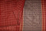 Pure Handloom Kovai Cotton Saree In Deep Maroon