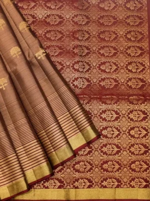 Pure Handloom Signature Soft Silk Saree In Deep Maroon