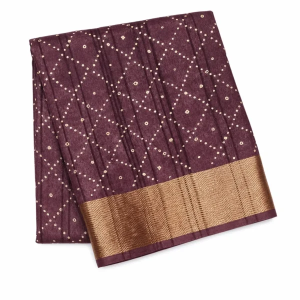 Dola Silk Saree In Deep Purple