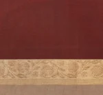 Pure Handloom Kovai Cotton Saree In Deep Wine